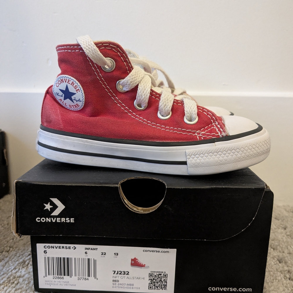 Converse Classic Red Infant Sneakers